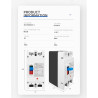 MCCB DC 2P 200A 600V Molded Case Circuit Breaker Panel Surya PLTS